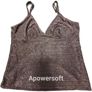 NWOT Linea Donatella Metallic Brown Women's Pajama Short Set